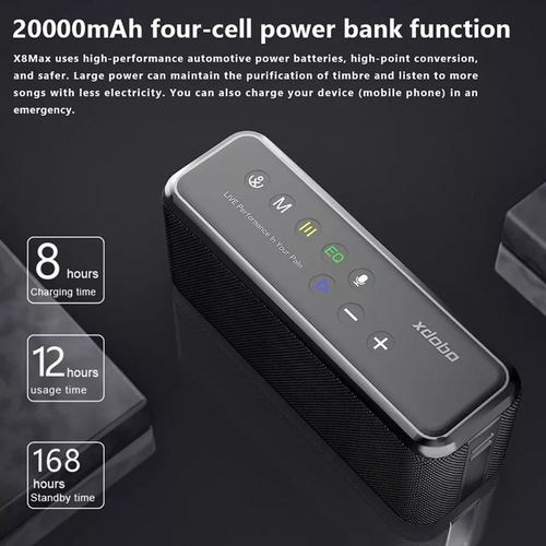 Bocina Xdobo X8 Max Portátil Con Bluetooth Waterproof I