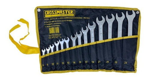 Juego 14 Llaves Combinadas Métricas Con Estuche Crossmaster