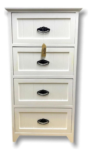 Mueble Lacado 4 Cajones White - S4295