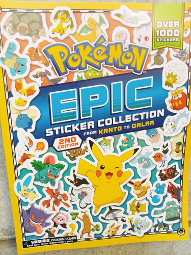 Libro De The Pokémon Epic Sticker Collection 2nd Edition 