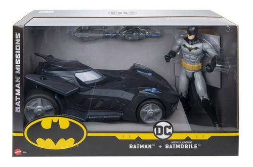 Figura Batman Y Batimovil Con Lanzamisiles 
