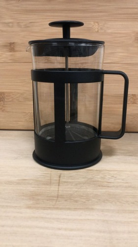 Imagen 5 de 5 de Cafetera Embolo Vidrio Metal Y Plastico Negro 800 Ml