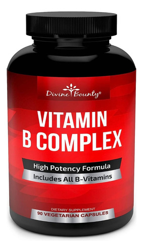 Divine Bounty Vitaminas Complejo B Estress 90x  Veg Oferta