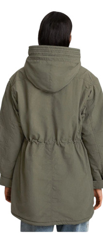 Campera Parka Larga Marca Bershka