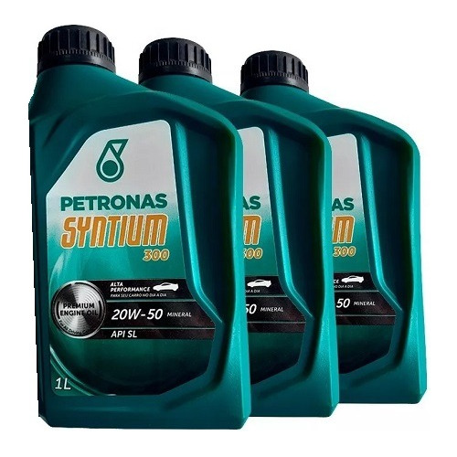 Kit 3 Oleo Lubrificante Motor Petronas Syntium 300 20w50 Sl