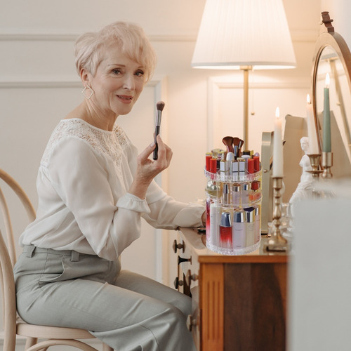 Organizador De Maquillaje Con Rotación Multifuncional