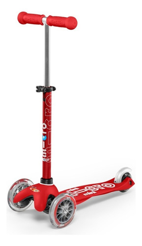 Patineta Scooter De Pie Micro Mini Deluxe Rojo Para Niños