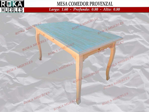 Imagen 1 de 1 de Mesa Comedor Provenzal 120 Pino Roka