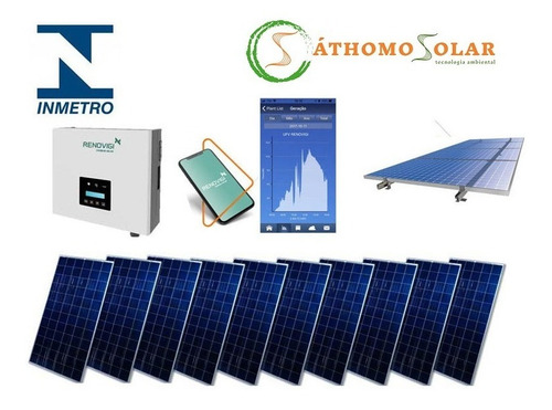 Kit Solar 3,4 Kwp 10 Painéis - Não Pague Mais Conta De Luz!
