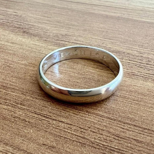 Imagen 5 de 10 de Argolla De Plata 925 De 4mm De Matrimonio Agálea Joyería