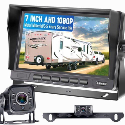 Ahd Tft Monitor Rv Doble Camara Reserva Para Camion Remolque