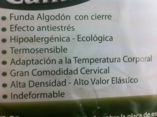 Almohada Cannon Viscoelastica Cervical Oferta Envio S/cargo