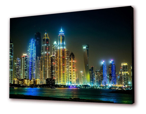 Cuadro 50x30cms Decorativo Dubai At Night!!!