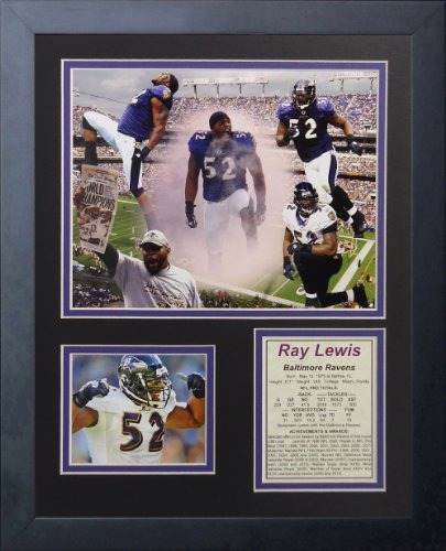 Collage Legends Never Die Ray Lewis, Collage De Fotos Enmarc