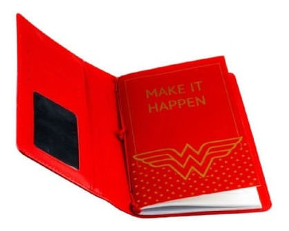 Imagem 2 de 4 de Carteira Com Caderneta Wonder Woman