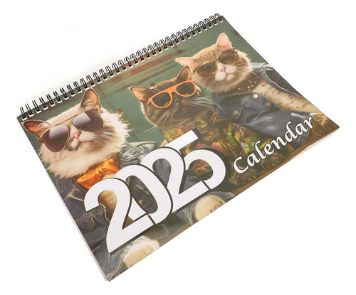 Calendario Con Diseño De Gato, Planificador Mensual De Sobre