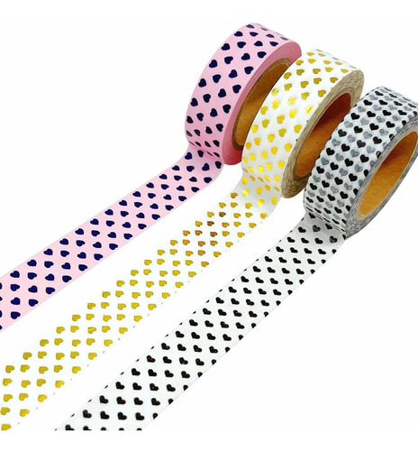 Cinta Adhesiva Washi Tapes Valentine Hearts Washi Tape ...