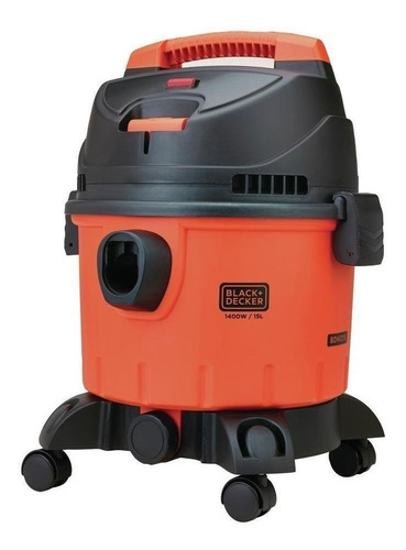 Imagen 1 de 1 de Aspiradora Black+Decker BDWD15 15L naranja y negra 220V