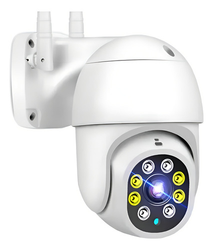 Camara Seguridad Ip Wifi C/audio Hd Domo Mov Color Blanco