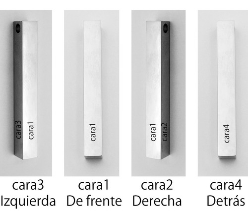 Imagen 4 de 6 de Llavero 4 Caras Texto Grabado Láser Personalizado 1073