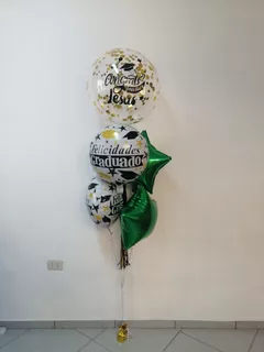 Globos De Graduación Personalizado Con Helio