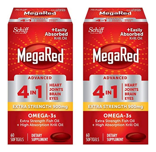 Megared Paquete Econmico De 120 Cpsulas Blandas, 4 En 1, 900