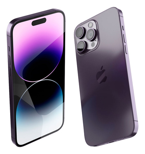 Apple Iphone 14 Pro 256 Gb Morado Estético De 9 Batería De 80-99% Grado A Esim Morado Oscuro (Reacondicionado)