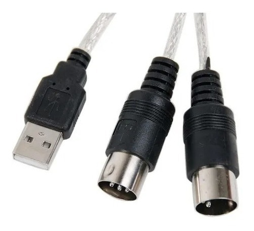 Cable Convertidor Midi A Usb Adaptador Teclado Piano Musica