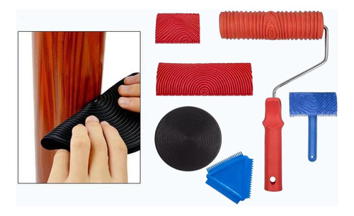 Conjunto De Herramientas De Grano De Madera De 6x Estilo A