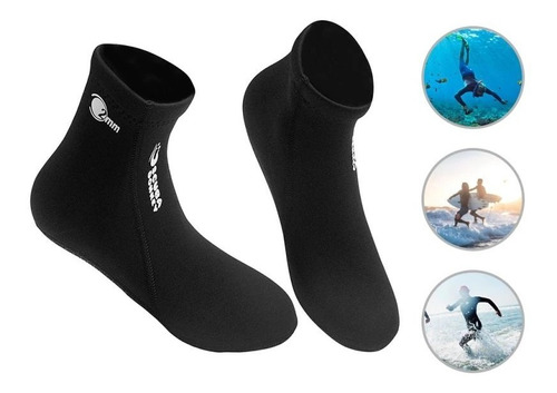 Sapatilha Neoprene 2mm Surf Mergulho Corrida Na Praia