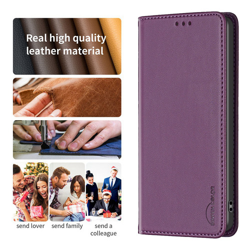 Funda Tipo Cartera Con Ranura Para Tarjetas De Piel Abatible