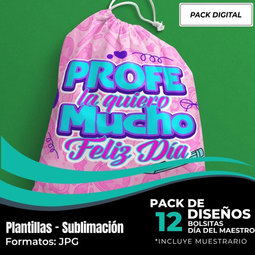 Diseños Plantillas Para Bolsas Bolsitas Día Del Maestro M59