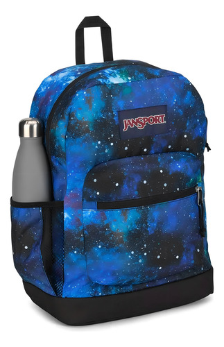 Mochila escolar JanSport JS07ZNZAO3 color azul diseño galaxia 26L