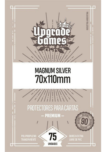 Folios Protectores Para Cartas Magnum Silver 70x110 Mm X75 U