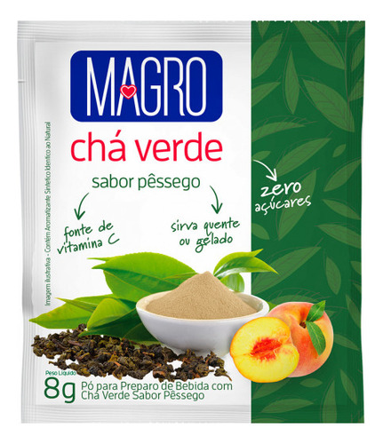 Chá Em Pó Zero Açúcar Magro 8g Sabores Diversos Kit Com 20