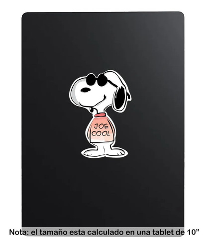 Etiqueta Sticker 10cm Snoopy Joe Cool 6c