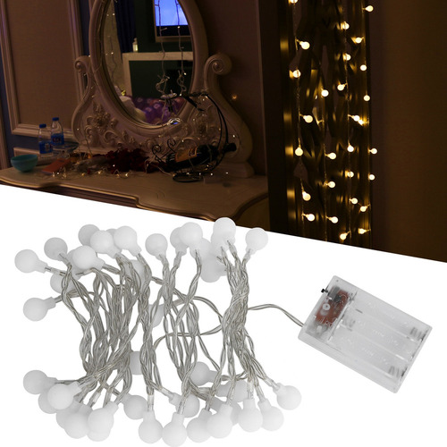 String Light, 4,2 M, 40 Luces Led, Impermeables, Funciona Co