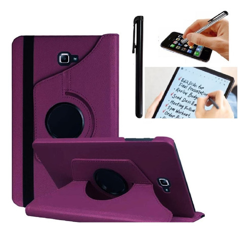 Funda 360° + Lapiz Optico Para Samsung Tab A 10.1 Sm-p580