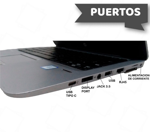 Laptop Hp Elitebook 820 G3 I5 6ta 8gb Ram 512gb Ssd M2 (Reacondicionado)