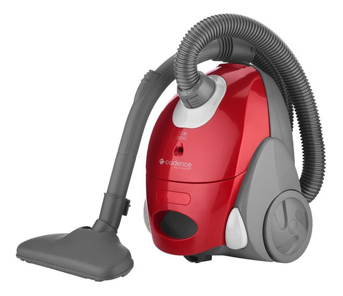 Aspirador Trenó Cadence Max Clean 1400 1.3L  vermelho y cinza 220V ASP503