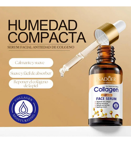 Serum Colageno Reafirmante Arrugas Gotero Facial Aplicador F Momento De Aplicación Día/noche Tipo De Piel Todo Tipo De Piel