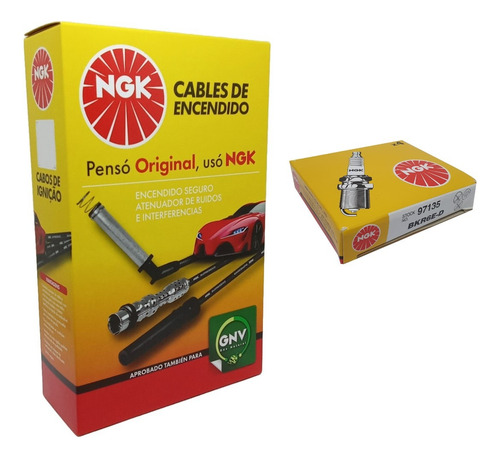 Kit De Cabos + Velas Sandero 1.6 8v Motor K7m 2008 A 2017