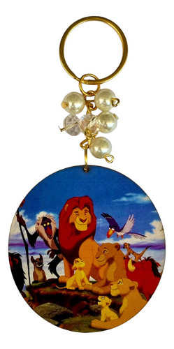 70 Llaveros Rey Leon Hakuna Matata Madera Impresa Y Cristal