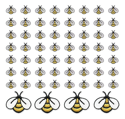 Parches Decorativos Bordados Con Forma De Abeja De Costura,