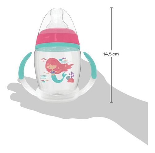 Imagem 4 de 4 de Copo Com Alca Removivel Sereia