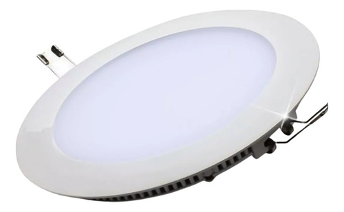 Panel Led Idoler 12w Spot Embutir Redondo Color Blanco Frío (6500k)