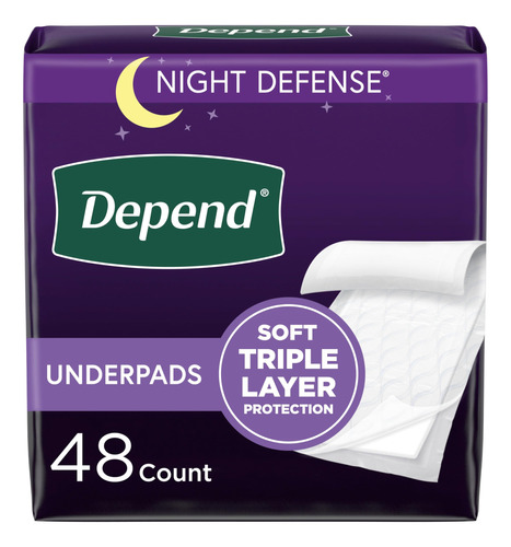 Depend Almohadillas De Cama Desechables Para Incontinencia,