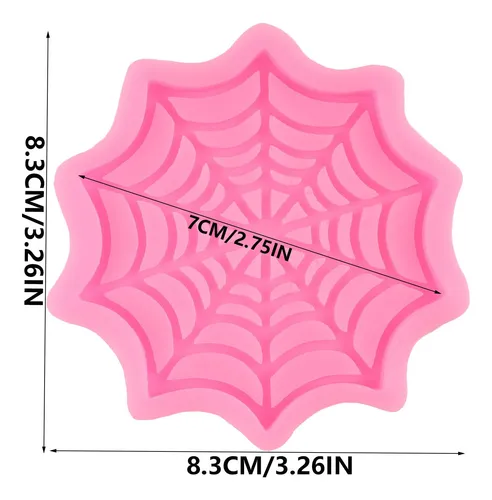 Qdmolds Moldes De Silicona Para Fondant De Tela De Arana Par