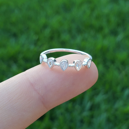 Imagen 3 de 7 de Anillo Plata Rodinada