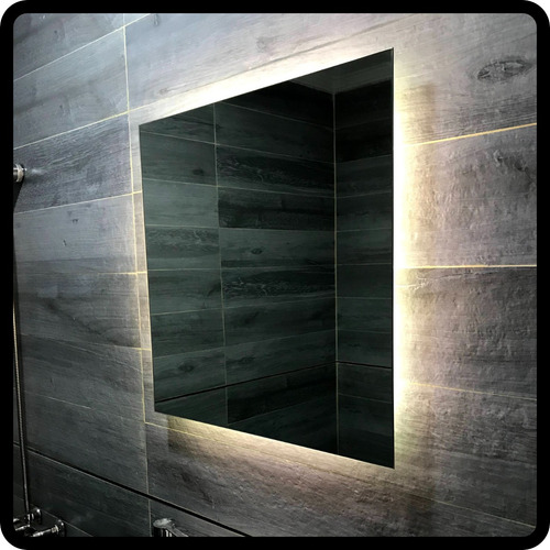 Espejo Con Luz Led 60 X 70 Para Baño Accesorios Caba Marco Sin Marco